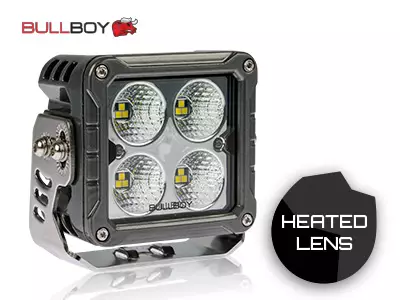 BULLBOY LED TYÖVALO 50W 10-30V LÄMMITETTÄVÄ LASI - Yleisosat ja tarvikkeet - 161997 - 1