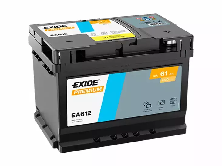 EA612 EXIDE PREMIUM 61AH 242X175X175 -/+ 600A - Yleisosat ja tarvikkeet - 45427 - 1