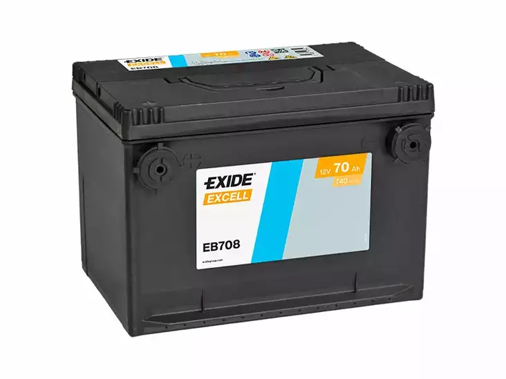 EB708 EXIDE EXCELL 70AH 260X180X186 +/- 740A - Yleisosat ja tarvikkeet - 45307 - 1