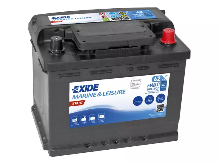 EN600 EXIDE START 62AH 242X175X190 -/+ 540A - Yleisosat ja tarvikkeet - 44817 - 1
