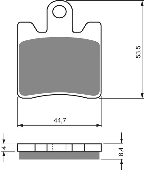 GOLDFREN Jarrupalat 147 Ceramic Carbon S3 - Moottoripyörän Jarrupalat - 87487 - 1