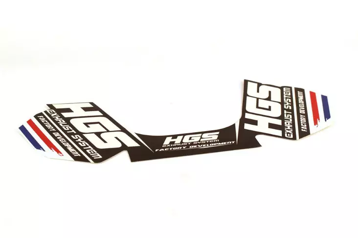 HGS 4T Äänenvaimentimen tarra - Moottoripyörän Varaosat & tarvikkeet - 88917 - 1