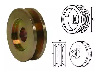 HIHNAPYÖRÄ 17/67MM 1X10 - Yleisosat ja tarvikkeet - 42737 - 1