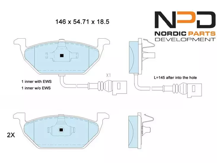 JARRUPALASARJA NPD ETU, AUDI, SEAT, SKODA, VW - Yleisosat ja tarvikkeet - 15077 - 1