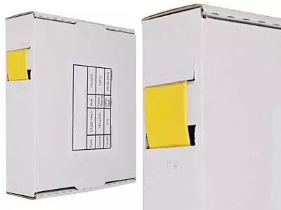 KUTISTESUKKAKELA, 5M, KELTAINEN, 19,0/9,5, 125C, UL224 - Yleisosat ja tarvikkeet - 76667 - 1