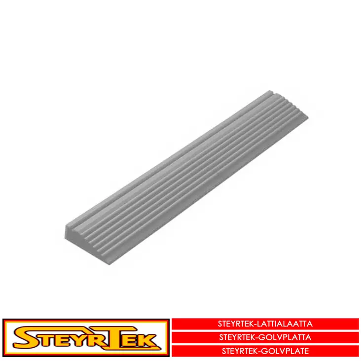 Lattialaatan reunapala, aluminium grey naaras 6 kpl - Lattialaatat - 115647 - 1
