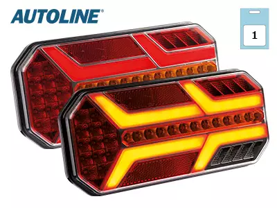 LED-TAKAVALO VASEN 12-24V 235X110X32 - Yleisosat ja tarvikkeet - 162167 - 1