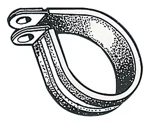 Letkunkiristin kumisuojattu 20 mm, 10 kpl/pakk - Veneen Ruuvit & pidikkeet - 92567 - 1