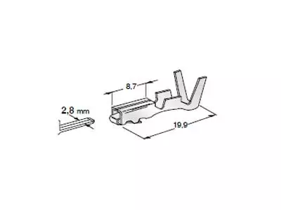 LIITIN 2,8MM F280 METRIPAC NAARAS - Yleisosat ja tarvikkeet - 70017 - 1