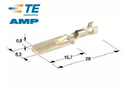 LIITIN 6,3 U. AMP 0,8-2,1MM2 ESIPURISTETTU - Yleisosat ja tarvikkeet - 71537 - 1