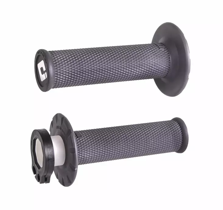 ODI No-Waffle MX V2 Lock-On Grip Graphite - Moottoripyörän Ohjaus & hallinta - 80757 - 1