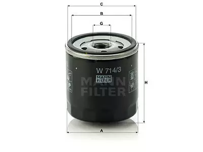 ÖLJYNSUODATIN MANN, FIAT - Yleisosat ja tarvikkeet - 64627 - 1
