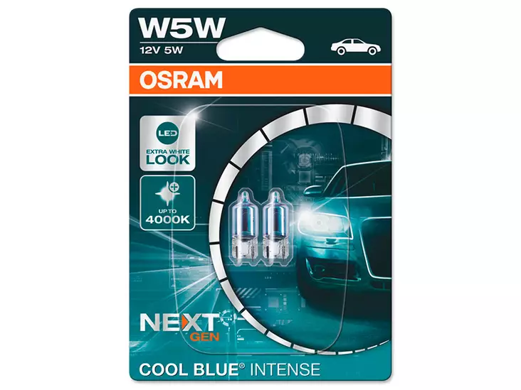 OSRAM # COOL BLUE 12V W5W NEXTGEN DOUBLE BLISTER - Yleisosat ja tarvikkeet - 74237 - 1