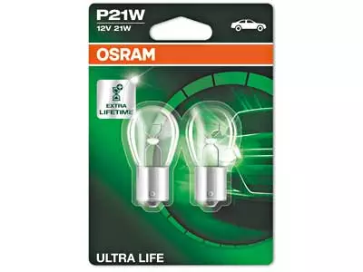 OSRAM ULTRA LIFE 12V P21W DOUBLE BLISTER - Yleisosat ja tarvikkeet - 74167 - 1