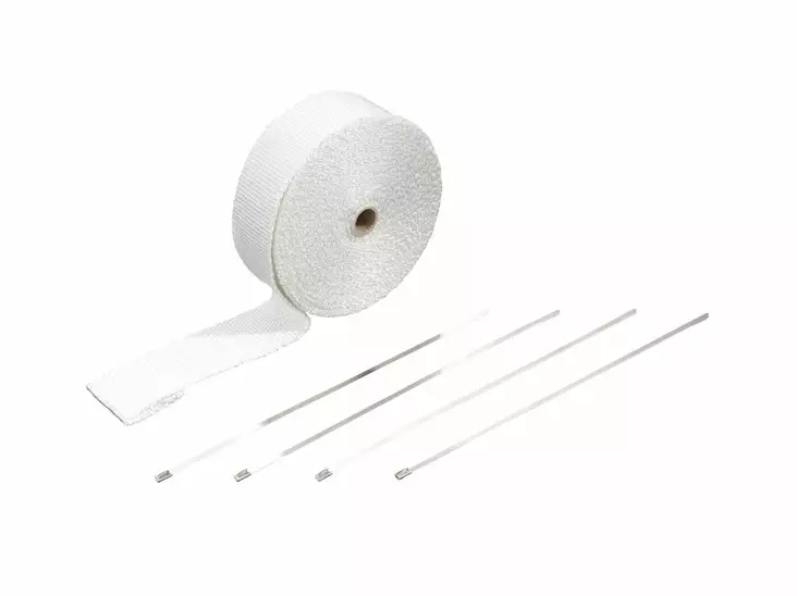Pakoputken lämpöeriste Wrap White 10 Mtr - Moottoripyörän Varaosat & tarvikkeet - 84367 - 1