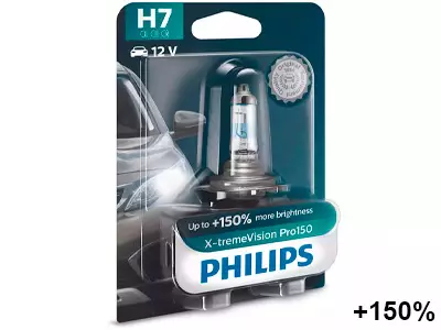 POLTTIMO PHILIPS H7 12V X-TREMEVISION PRO150 BLISTER - Yleisosat ja tarvikkeet - 74457 - 1