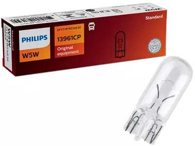 POLTTIMO PHILIPS W5W 24V W2,1X9,5D - Yleisosat ja tarvikkeet - 74767 - 1