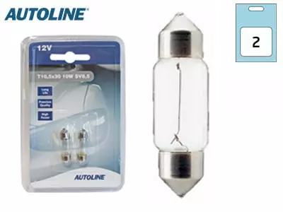POLTTIMOPARI AUTOLINE 12V 10W BLISTER - Yleisosat ja tarvikkeet - 68617 - 1