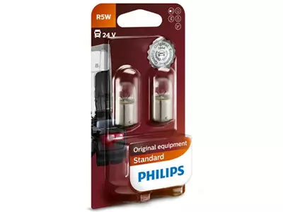 POLTTIMOPARI PHILIPS R5W 24V BA15S BLISTER - Yleisosat ja tarvikkeet - 74207 - 1