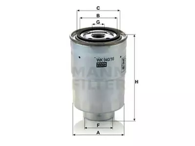POLTTOAINESUODATIN MANN, MITSUBISHI - Yleisosat ja tarvikkeet - 62827 - 1