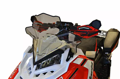 Powermadd Tuulilasi Polaris Axys, Matala 16"/Savu - Moottorikelkan Tuulisuojat - 98067 - 1