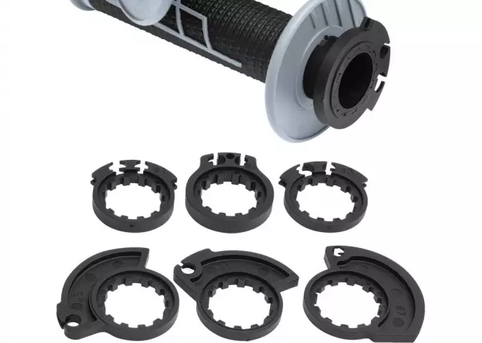 Protaper Tupet Clampon 1/2 Waffle Neon Vihreä/Musta - Moottoripyörän Ohjaustangot - 84687 - 1