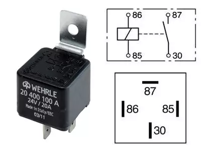 RELE 24V 20A 4-N. PITIMELLÄ - Yleisosat ja tarvikkeet - 43477 - 1