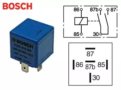 RELE BOSCH 12V 2X15A ILMAN PIDIKETTÄ - Yleisosat ja tarvikkeet - 76927 - 1