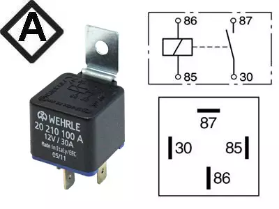 RELE WEHRLE 12V 30A 4-N. - Yleisosat ja tarvikkeet - 44317 - 1