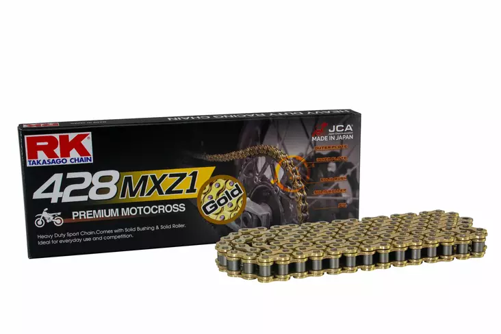 RK GB428MXZ1 Offroad/Street ketju Kulta +CL (Jousil.) - Moottoripyörän Ketjut & rattaat - 100067 - 1