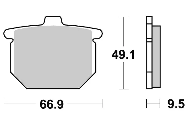 Sbs Jarrupalat Ceramic - Moottoripyörän Jarrupalat - 104677 - 1