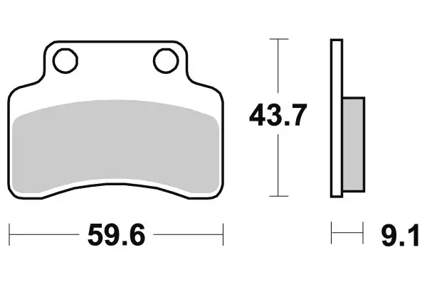 Sbs Jarrupalat Ceramic (723HF) - Moottoripyörän Jarrupalat - 104157 - 1