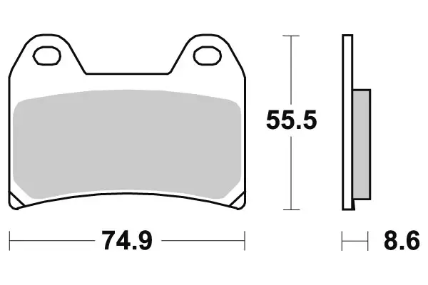 Sbs Jarrupalat Dual Carbon - Moottoripyörän Jarrupalat - 104277 - 1