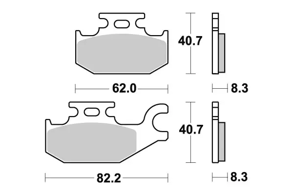 Sbs Jarrupalat Sintered Offroad - Moottoripyörän Jarrupalat - 102057 - 1