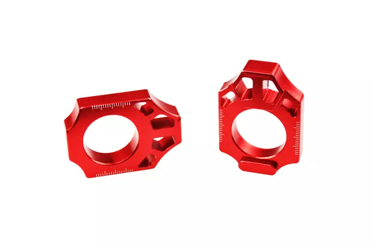 Scar Axle Blocks - Honda Red color - Moottoripyörän Muut rungon osat - 92067 - 1