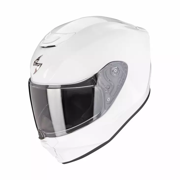 SCORPION Kypärä EXO-JNR Solid valkoinen M 50-51cm - MP Lasten kypärät - 88407 - 1