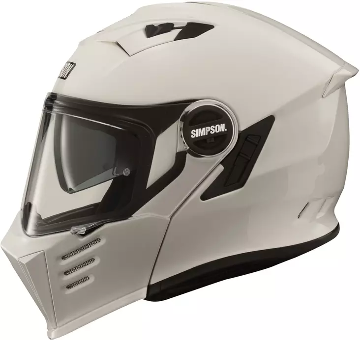 SIMPSON Kypärä Darksome 06 solid valkoinen M - MP Avattavat kypärät - 86787 - 1