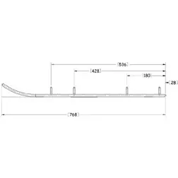 Sno-X Defender Ohjausrauta pari - Moottorikelkan Ohjausraudat - 112877 - 1