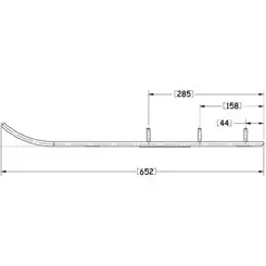 Sno-X Ripper Four Ohjausrauta pari 4" Kovametalli - Moottorikelkan Ohjausraudat - 96247 - 1