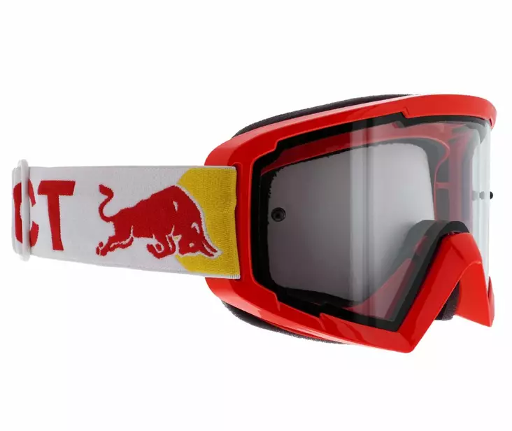 Spect Red Bull Whip MX Goggles Singel lens red clear - ATV Ajolasit - 74387 - 1