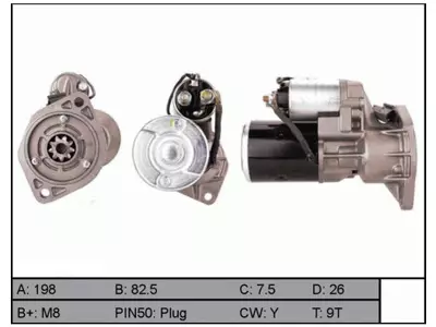 STARTTI 25-1207 NISSAN P-UP - Yleisosat ja tarvikkeet - 34157 - 1