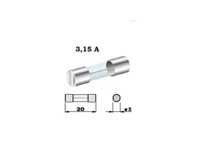 SULAKE 5X20 3,15A - Yleisosat ja tarvikkeet - 75447 - 1