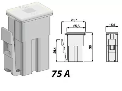 SULAKE CLIP 75A HARMAA - Yleisosat ja tarvikkeet - 75317 - 1