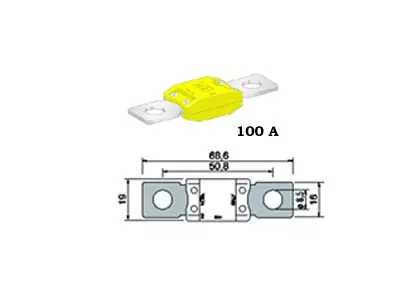 SULAKE MEGA 100A KELT. - Yleisosat ja tarvikkeet - 75437 - 1