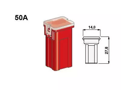 SULAKE MINI JAP 50A PUN. - Yleisosat ja tarvikkeet - 76047 - 1