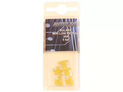 SULAKEBLISTER 20A MINI LOW PROFILE 5-KPL KELT. - Yleisosat ja tarvikkeet - 53437 - 1