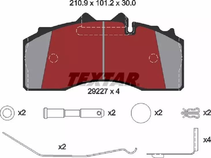 TEXTAR JARRUPALASARJA BPW TSB3709 - Yleisosat ja tarvikkeet - 55587 - 1