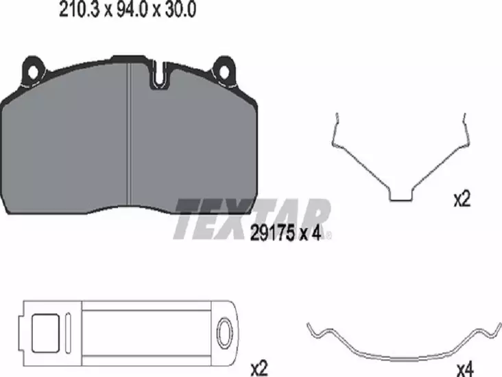 TEXTAR JARRUPALASARJA DBT22LT MODULT 22.5 - Yleisosat ja tarvikkeet - 55227 - 1