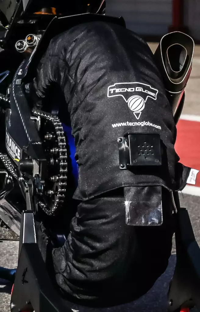 TG TYRE WARMER TECNO GLOBE BLACK with Display Rear Only - Moottoripyörän Renkaiden lämmittimet - 67997 - 1