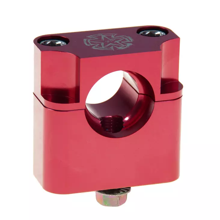 Timeless Ohjaustangon kiinnikepari, Punainen, 22mm, M10, Monkey Type / Pitbike - Mopon & Skootterin Ohjaustangot & tarvikkeet - 96987 - 1